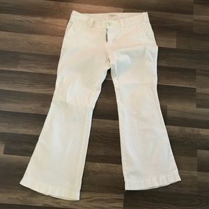Abercrombie & Fitch White cotton pants size 4s
